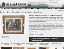 Tablet Screenshot of hoodauction.com